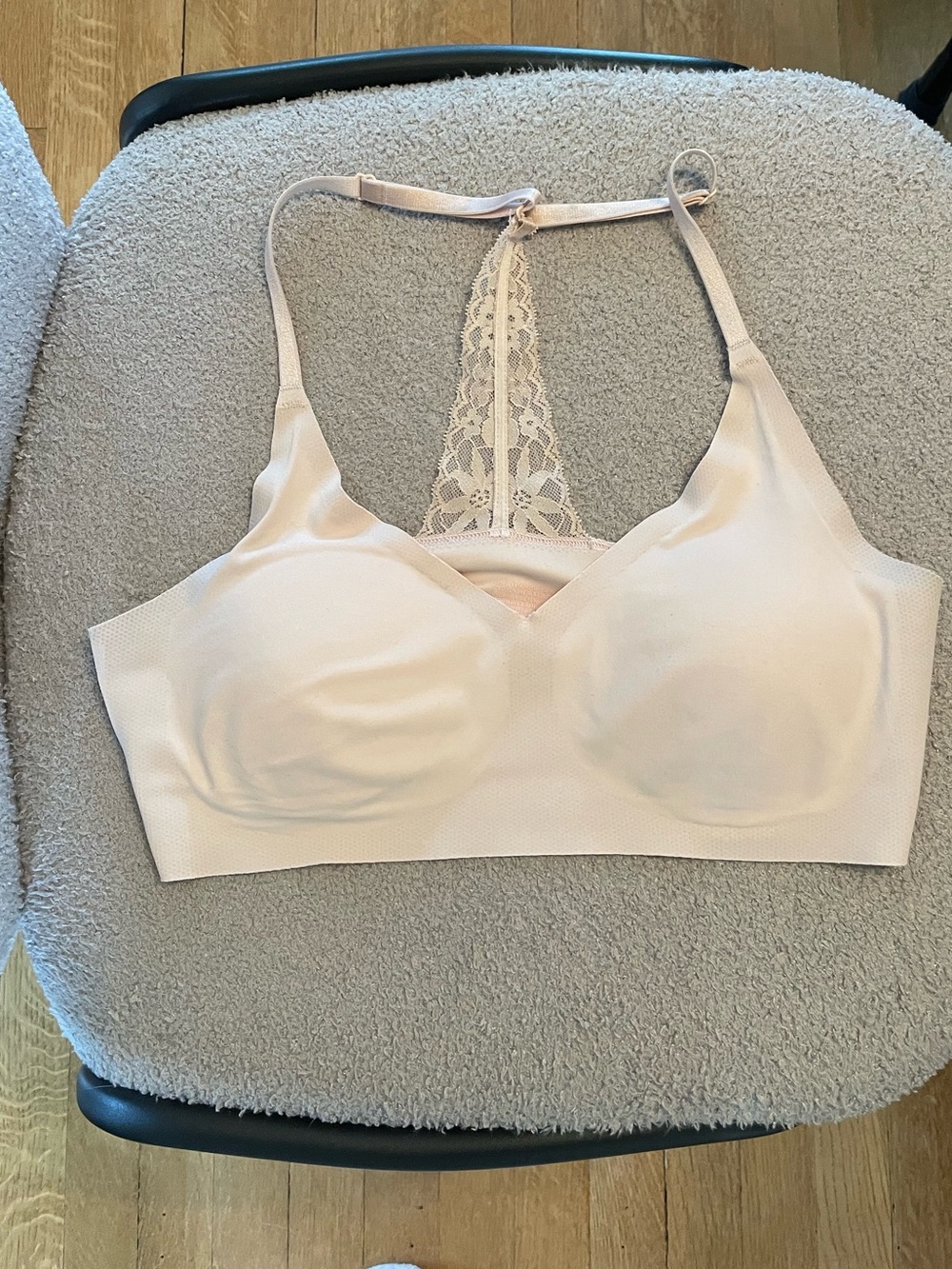 Victoria's Secret Nude Lace-Back Bralette